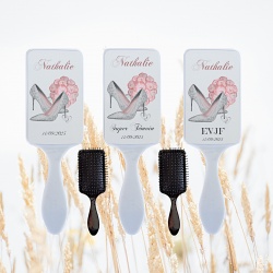 Brosse cheveux personnalisée pour témoin, EVJF, demoiselle d'honneur ou autres