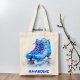 Tote bag patin à glace personnalisé