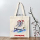 Tote bag patin à glace personnalisé