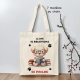 Tote bag ou Sac de bibliothèque enfant personnalisé