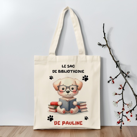 Tote bag ou Sac de bibliothèque enfant personnalisé