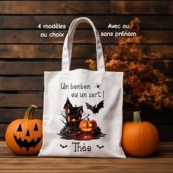 Tote bag halloween personnalisé