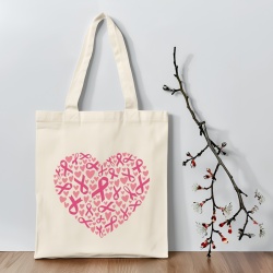 Tote bag Octobre rose avec ou sans prénom