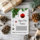 Carte de Noël à gratter personnalisée – Ajoutez votre message caché