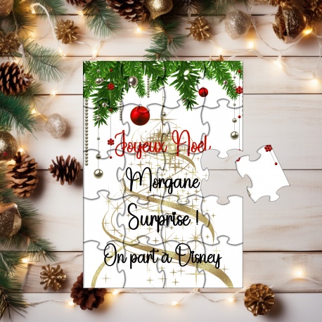 Puzzle personnalisé noël : un jeu, une surprise, un cadeau inoubliable