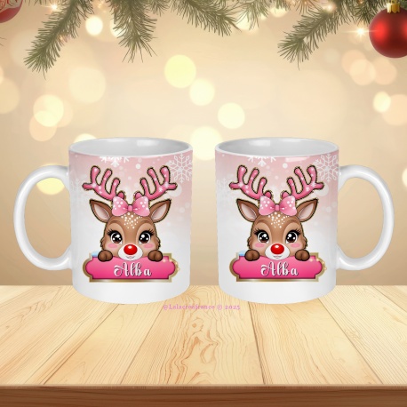 Mug enfant personnalisé – Noël magique avec prénom