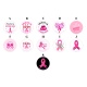 Boucles d'oreilles octobre rose