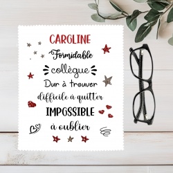 Essuie lunettes collègue personnalisé – idée cadeau collègue original