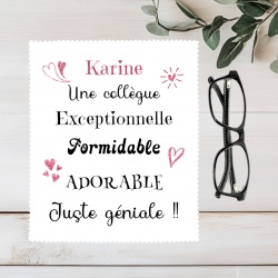 Essuie lunettes collègue personnalisé – idée cadeau collègue original