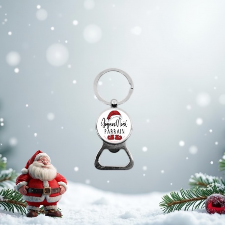 Porte clés, décapsuleur, bouchon JOYEUX NOEL pour les hommes de la famille
