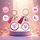 Porte-clés Octobre Rose personnalisable