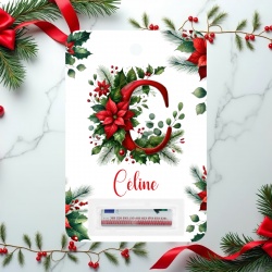 Porte-billet de Noël personnalisé 