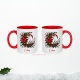 Mug Noël initiale & prénom – Tasse personnalisée alphabet, idée cadeau Noël unique