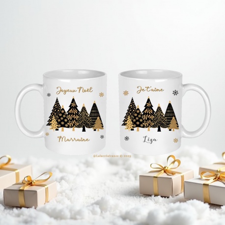Mug Joyeux Noël personnalisé – Tasse festive, idée cadeau Noël unique
