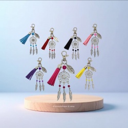 Porte-Clés Attrape-Rêves Bohème Chic – Accessoire tendance
