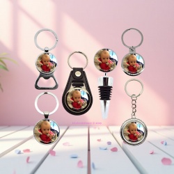 Porte-clés personnalisé avec photo – Décapsuleur photo personnalisé