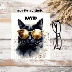 Essuie lunettes microfibre personnalisé – Design chat mignon et pratique