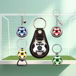 Porte-clés Super Coach | Cadeau entraîneur de foot | Idée cadeau fin de saison sportive ou remerciement coach football