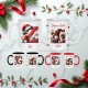 Mug Noël personnalisé - Gnome de Noël - Tasse avec initiale prénom