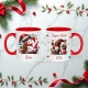 Mug Noël personnalisé - Gnome de Noël - Tasse avec initiale prénom