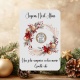 Carte à gratter personnalisée Couronne de Noël – Annonce surprise – Découverte de cadeau, grossesse, ou message secret