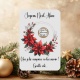 Carte à gratter personnalisée Couronne de Noël – Annonce surprise – Découverte de cadeau, grossesse, ou message secret