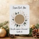 Carte à gratter personnalisée Couronne de Noël – Annonce surprise – Découverte de cadeau, grossesse, ou message secret