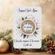 Carte à gratter personnalisée Couronne de Noël – Annonce surprise – Découverte de cadeau, grossesse, ou message secret