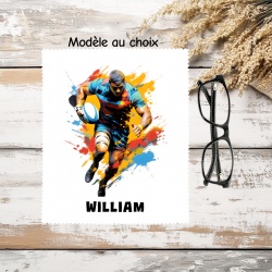 Essuie Lunettes Personnalisé Rugby • Cadeau Coach Rugby, rugbyman