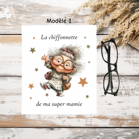 Essuie lunettes personnalisé pour Mamie