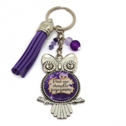 Porte-clés "Pour une chouette sage femme"