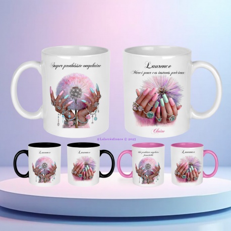 Mug Prothésiste Ongulaire Personnalisé – Cadeau Nail Artist