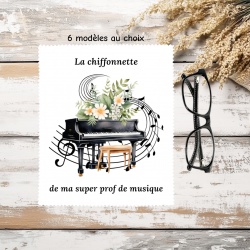 Essuie lunettes personnalisé pour prof de musique