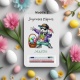 Carte porte-billet de Pâques personnalisée – Lapin branché