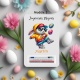Carte porte-billet de Pâques personnalisée – Lapin branché