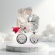 Porte clés, décapsuleur "Témoin de la mariée", "Témoin du mariée"