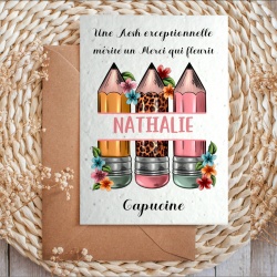 Carte à planter Aesh personnalisée
