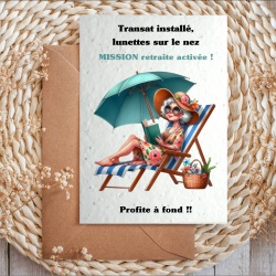 Carte à planter – Bonne retraite