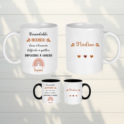 Mug Nounou Personnalisé | Cadeau Nounou avec Prénom Enfant