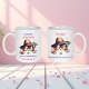 Mug retraitée personnalisé humour – cadeau original pour départ à la retraite