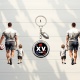 Porte-clés rugby – Accessoire pour passionné de rugby – Idée cadeau homme sportif