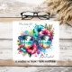 Essuie lunettes personnalisé – Chiffon microfibre avec texte au choix (prénom, message ou sans texte)