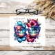 Essuie lunettes personnalisé – Chiffon microfibre avec texte au choix (prénom, message ou sans texte)