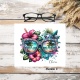 Essuie lunettes personnalisé – Chiffon microfibre avec texte au choix (prénom, message ou sans texte)