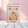 Protège carnet de santé personnalisé bébé jungle/indien – animaux sauvages – Cadeau de naissance original