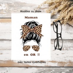 Essuie lunettes personnalisé femme | Cadeau maman marraine tatie... | Chiffon lunettes personnalisé