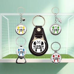 Porte clés Maillot de foot à personnaliser au prénom et au numéro de joueur