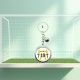Porte clés Maillot de foot à personnaliser au prénom et au numéro de joueur