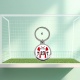 Porte clés Maillot de foot à personnaliser au prénom et au numéro de joueur