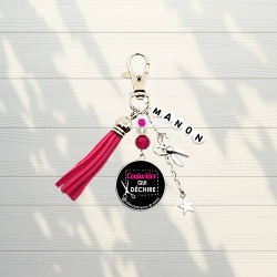 Porte-clé personnalisé couturière qui déchire – Cadeau original pour passionnée de couture